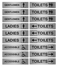 Aluminium Toilet Signs