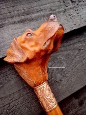 Fox Red 'Labrador Retriever' Handled Collectors Walking Stick