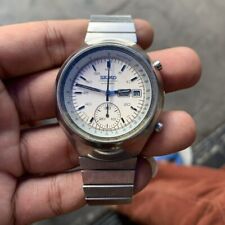 RARE Seiko Chronograph Automatic 6139-7100 Helmet Day Date  VIntage Men Watch