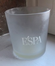 ESPA glass candle holder empty