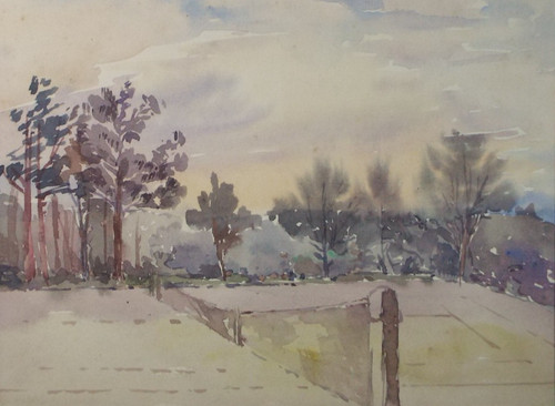 Original watercolour tennis - original, 'tennis
