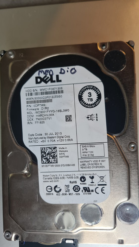 Dell wd3001fyyg sas - dell, drive