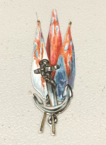 Boat anchor 3 flags - boat, w/