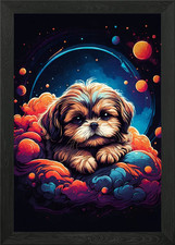 Shih Tzu Puppies Framed Wall