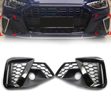 Pair Gloss Black Front Bumper