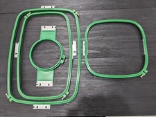 Tajima green embroidery hoops