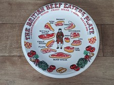 Vintage John Buck British Beef Lovers Collectable Steak Plate Made in England