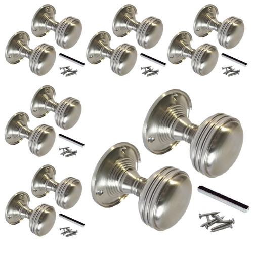 Multipack door knobs - door, satin