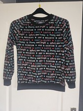 Pyjamas, Loungwear. Christmas Wording Theme . Soft Warm Fabric. Size 8-10