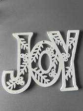 JOY Wooden Christmas Art Deco
