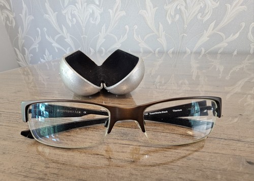 Oakley eyeglasses brown half - brown,