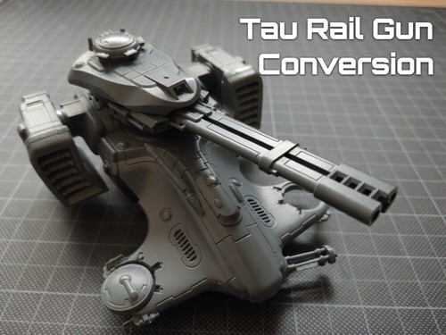 Tau rail gun - tau, conversion