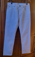 Zenga Sport White Denim Jeans W35 IL34