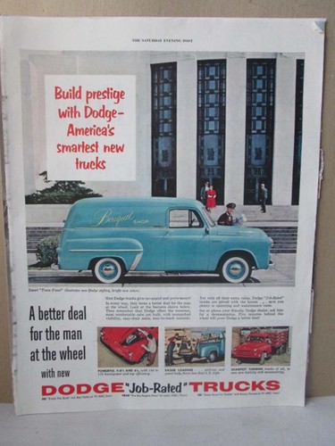 Vintage print dodge truck - vintage, print,dodge