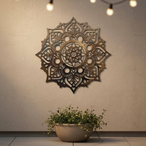 Metal mandala wall art large - wall,