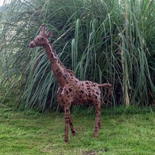 Giraffe Garden Sculpture Metal