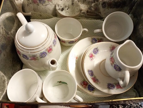 Vintage children ceramic tea - children's,