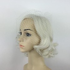 Bridal Face Veil White Wedding