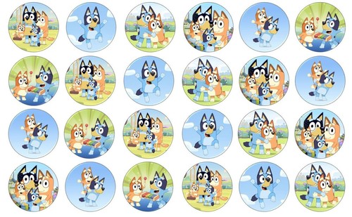 Bluey and bingo theme edible - and,