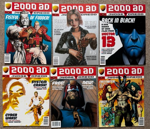 2000ad comics x18 - -, progs