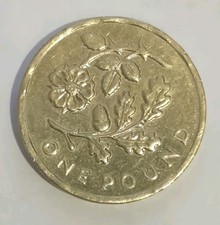 2013 UK £1 One Pound Floral