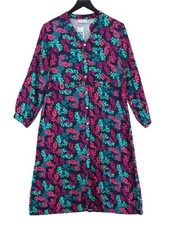 Luella Shirt Midi Dress M in Blue