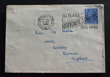 '30 years NATIONAL SAVINGS' Edinburgh, Scotland, 1946 Slogan postmark cover