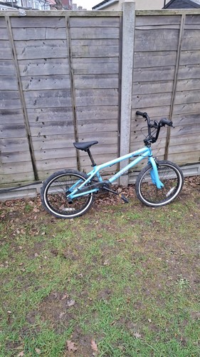 Blue bmx bike with wheels - blue,