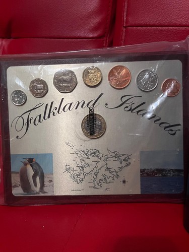 Falkland islands mounted coin - islands,