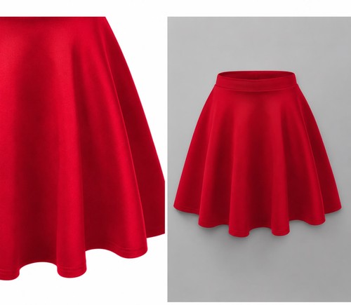 Girls skater skirt - skirt, high