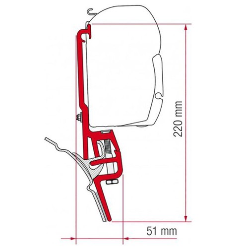Fiamma kit for brandrup - for,