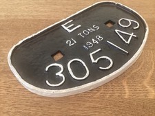 Original Railway Wagon D Plate