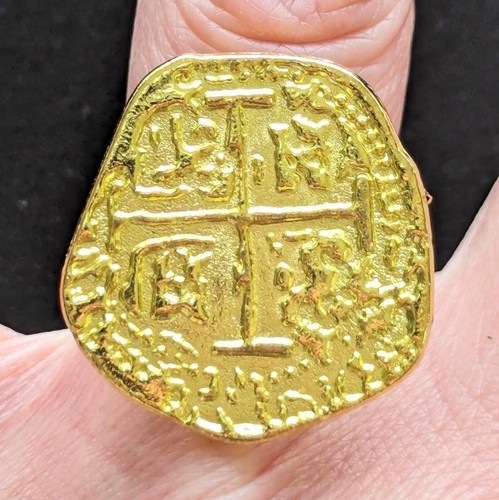 Chunky signet ring simulated - signet,