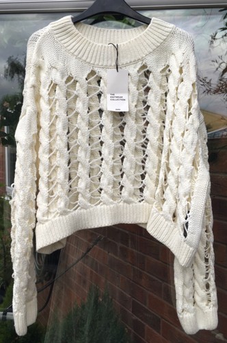 Zara ecru cream open knit