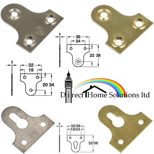 Mirror fixing plates - fixing,
