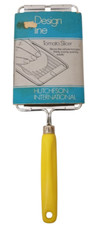 NOS Vintage Design Line HUTCHESON INTERNATIONAL Tomato Slicer Yellow Handle