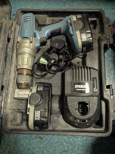 Erbauer drill with 2 - erbauer,