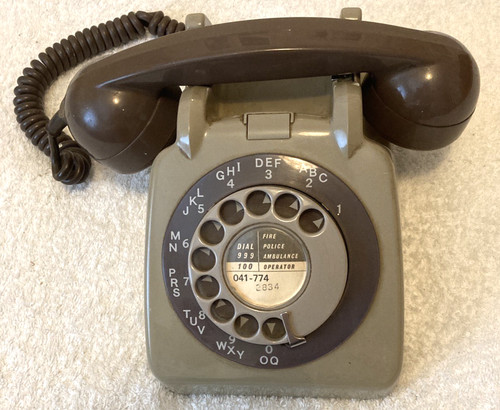 Rotary dial telephone - rotary,
