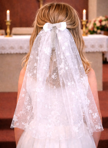 First holy communion white - first,