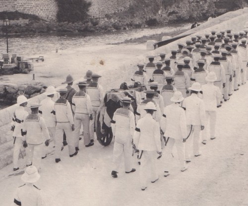 Royal navy funeral procession - royal,
