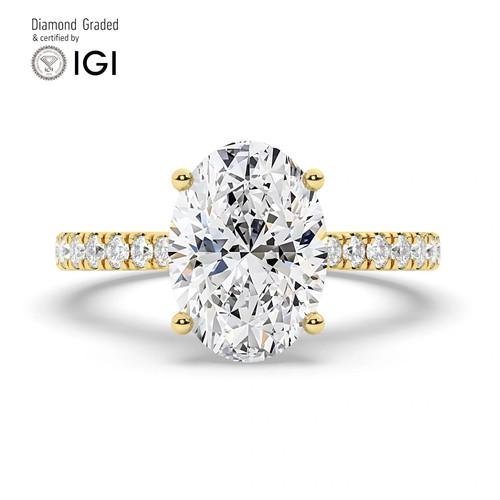 Oval diamond engagement - diamond,