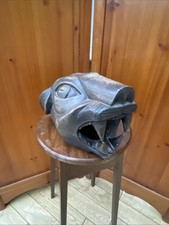 Vintage Hand Carved Lion Head