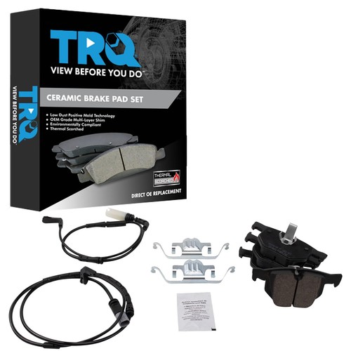 Trq rear ceramic brake pad - ceramic,