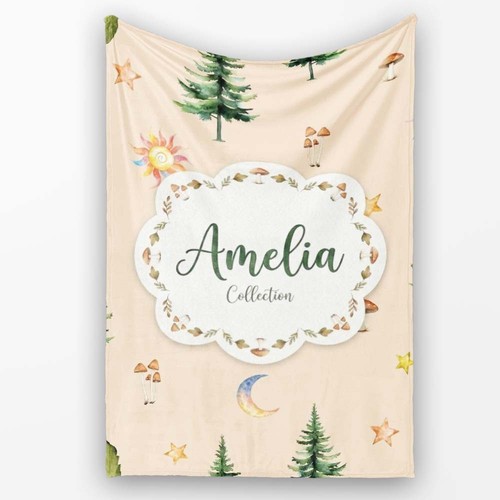 Soft fleece blanket watercolor - fleece,