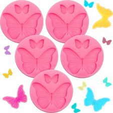 5pcs Mini Butterfly Silicone