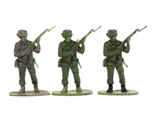 3 x AIRFIX. 1970's WWII BRITISH PARATROOPER PLASTIC SOLDIERS 1/32 ORIGINAL ISSUE