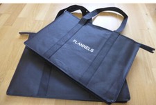 Large Flannels Black 'F' Tote Bag / Gift Bag - 53cm x 38cm