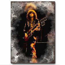 Jimmy Page With Guitar Wall