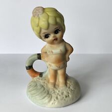 FAB VINTAGE RETRO KITSCH BATHING BELLE SWIMMER GIRL BEACH ORNAMENT FIGURE