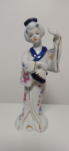 Vintage geisha porcelain - vintage,